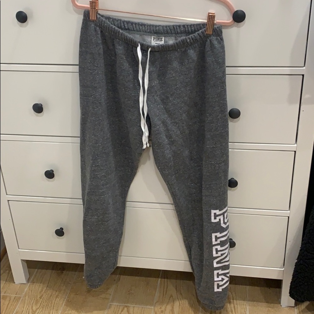 Grey victoria’s Secret Pink  sweatpants